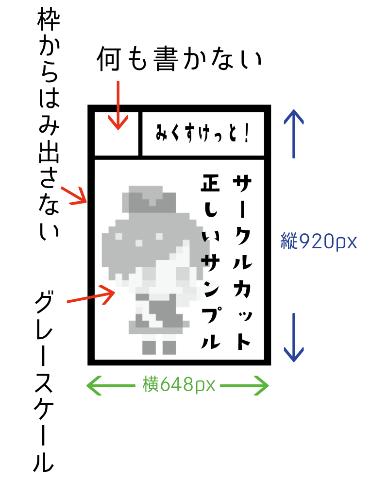 サークルカット見本